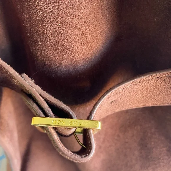 Classic Brown Suede Tote Bag - Structured Women's Handbag - Picture 9 of 13